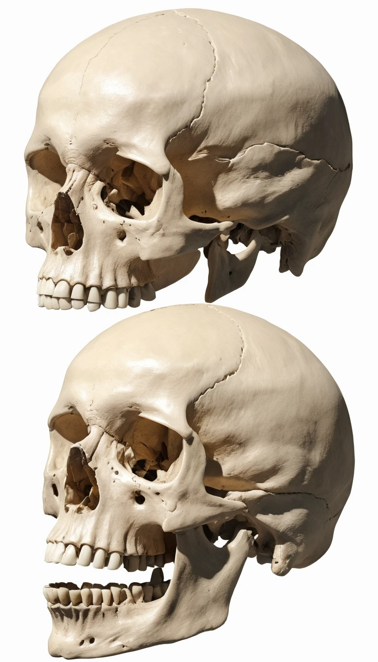 “Labeled diagram of major cranial bones”